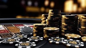 Roulette dengan roda berputar dan host